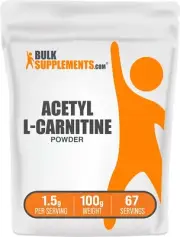 BulkSupplements ALCAR HCl Powder 100g - 1.5g Per Serving