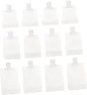 HAMPPLIES 12Pcs Fillable Travel Lotion Bags Multi Purpose Leak Dispensing Pouches for Skincare Durable Pe Material for Easy Refill and Storage