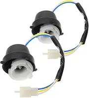Motorcycle Wiring Harness Connector Kit 2pcs Easy Install Motorbike Light Socket for Tail Light Socket Holder
