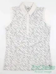 New Womens Puma Cloudspun Whitewater Sleeveless Polo Small Navy Blazer MSRP $60