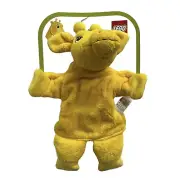 Vintage 2004 LEGO Yellow Giraffe Hand Puppet RARE 10” Plush