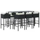 9-Piece Outdoor Bar Set Garden Patio Dining Stools Chair Table Furniture Setting