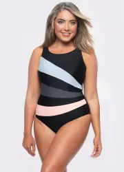 Chlorine Resistant Sport One Piece-Multi
