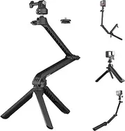 PGYTECH CapLock MantisPod Z, Video Vlogging for DJI OSMO Action 5 Pro/4/3/Pocket 3/2, for Gopro 13/12/11/10, Action Camera and Phones for Insta360 Ace Pro 2/X4/X3/ONE RS with 1/4"-20 Thread Adapter