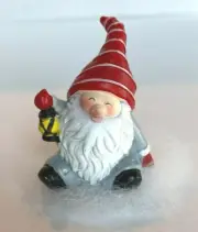 Gift Craft Gifting Gnome Figurine Holding a Lantern in Mini Gift Bag