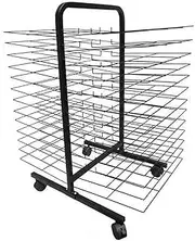 Classroom Drying Rack,Art Drying Rack,Metal Art Work Storage Display Rack,Space Saving Rack for Suitable for Drying Oil Paintings at Home and Art School(26th Floor)