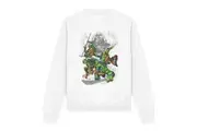 Teenage Mutant Ninja Turtles Unisex Adult Shredder And Turtles Comic Sweatshirt (White) - UTTV12834
