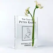 The Tale of Peter Rabbit Acrylic Book Vase, Charming Literary-Inspired Decor