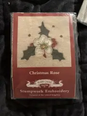 Christmas Rose in Stumpwork Jane Nicholas Embroidery NIP