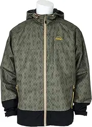 [Mobus] MDW5765J Men's Windbreaker Jacket, Moss Green (51), L