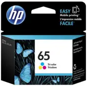 HP 65 Ink Cartridge - Tri-Colour 100 Pages - for HP AMP 120 / DeskJet 2620 / 2621 / 3720 / 3721 / HPEnvy5020 / 5030 / Officejet 2623 Printer [N9K01AA]