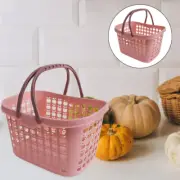 Plastic Cleaning Tote Shopping Storage Basket Plastic Hand Basket