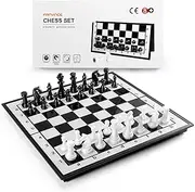 Chess Set Chess Board Magnetic Games Travel Folding for Kids Adults 24.5 cm