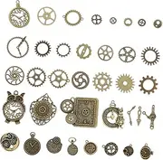 [KALLORY] Retro Punk Charms Diy Jewelry Charms Set for Necklace Bracelet Earring Making