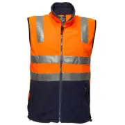 Prime Mover Polar Fleece Vest with Tape Workwear Hi Vis Jackets & Vests