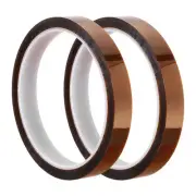 2 Pcs Heat Resistant Tape High Temperature Heat Transfer Tape 13mm x 33m(108ft)