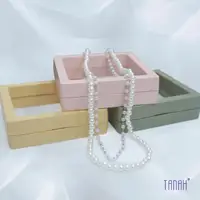 在飛比找momo購物網優惠-【TANAH】復古時尚 雙層珍珠項鍊(B008)