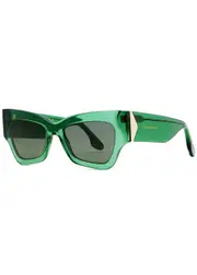 Victoria Beckham Butterfly-frame Sunglasses - Green - One Size ONE SIZE