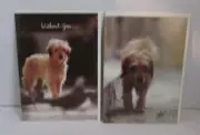 (2) VINTAGE Norcross Benji the Dog Thinking of You Greeting Cards - NEW! *NOTE*