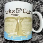 Starbucks Turks And Caicos Ceramic Starbucks Coffee Mug 16 oz Whale Tail NEW!