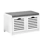 Artiss Shoe Cabinet Bench Shoes Organiser Storage Rack White Shelf Cupboard Box