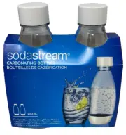 SodaStream 16.9 Oz / 0.5 Liter White Carbonating Bottles 2-Pack