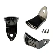 Zinc Alloy Triple-cornered Mandolin Tailpiece with Screws Guitar Accessories