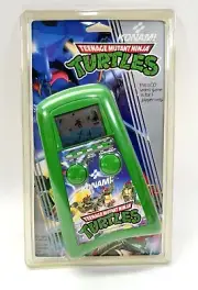 Konami Teenage Mutant Ninja Turtles LCD Handheld Vintage 1989 Video Game SEALED!