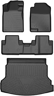 Auto Car Floor Mats All-Weather TPE Foot Mats Pad Tray Mat Interior Accessories Compatible with CR-V G4 2012-2016