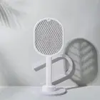 2-in-1 Fly Swatter USB Rechargeable Electric Bug Zapper For Home