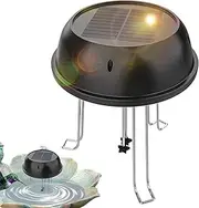 Bird Bath Water Circulator Solar Powered Wiggler Pond Agitator Bubbler with Bracket Bathtub Mixer for Patio Garden Pond Decoration