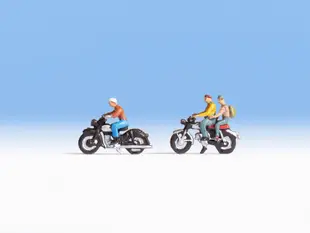 Mini 現貨 Noch 15904 HO規 Motorcyclists 騎摩托車