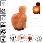 CAT SHAPE 4-5 KG ELECTRIC 100% HIMALAYAN SALT TABLE LAMP ROCK NATURAL IONIZER