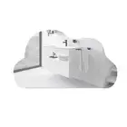 Enhance Your Home with PET Silver Cloud Mirror Stickers DIY Wall Decor