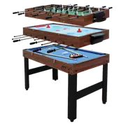4FT 3-in-1 Games Foosball Soccer Hockey Pool Table