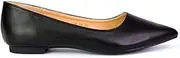 [Generic] Womens Flat Slip On Casual Pumps Ladies Pointed Toe Ballet Work Shoes Size 3-8