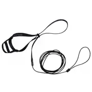 The Aviator Bird Safety Harness & Leash w/ DVD Black Medium