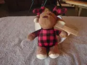 American Greetings Plush Reindeer 5" Ornament New with tags