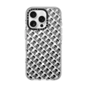 iPhone 16 Pro Clear Case MagSafe Compatible Skull and Crossbones