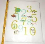 Nature Themed Number, Wall Art Print, Nursery Decor, Counting Poster, Kid's Room