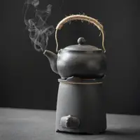 在飛比找ETMall東森購物網優惠-燒炭爐溫茶爐茶壺功夫茶具家用燒水壺煮茶器木炭小火爐煮茶爐子
