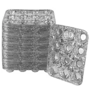 Aluminum Foil Muffin Pans Reusable and Disposable, Holds 12 Mini Cupcakes/Muf...