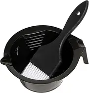 Healeved 1Set Hair Dye Mixing Bowl with Brush Hair Dyeing Accessories for Hair Coloring and Salon Use Easy to Clean Reusable Tinting Bowl and Applicator Brush