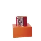 NEW HERMES RED Epsom Kelly Dog Cuff Palladium Bracelet S Rouge Casaque Square Q