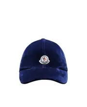 Velvet Baseball Cap One size Blue