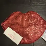Isaac Mizrahi Placemats (2x) Sequins Lips Red (1210)