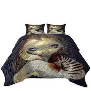 Dark Art Alchemical Angel and Sea Snail Shell Coverlet