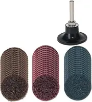 Xunweiad 46 Piece 2 Inch Diameter Conditioning Sanding Discs Each Coarse, Medium, Fine Grit Quick Change Roll Lock