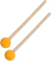 Abaodam 1 Pair Drum Mallets Ergonomic Rubber Xylophone Mallets for Comfortable Grip Suitable for School Performances Home Entertainment and Versatile Percussion Use
