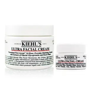 KIEHLS契爾氏 冰河醣蛋白保濕霜50ml 加贈冰河醣蛋白保濕霜7ml